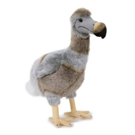 Pluche dodo bruin/grijs knuffel vogel 38 cm knuffeldieren