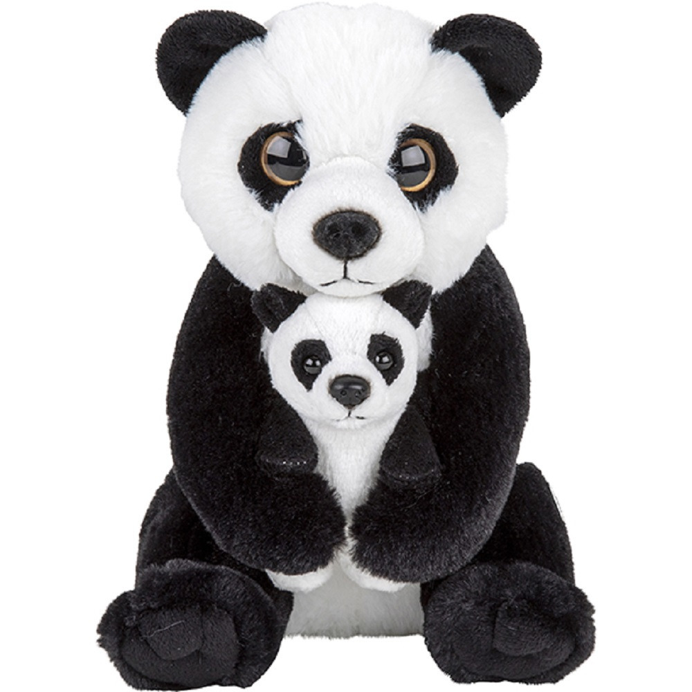 Pluche familie Zwart/witte Pandas knuffels van 22 cm
