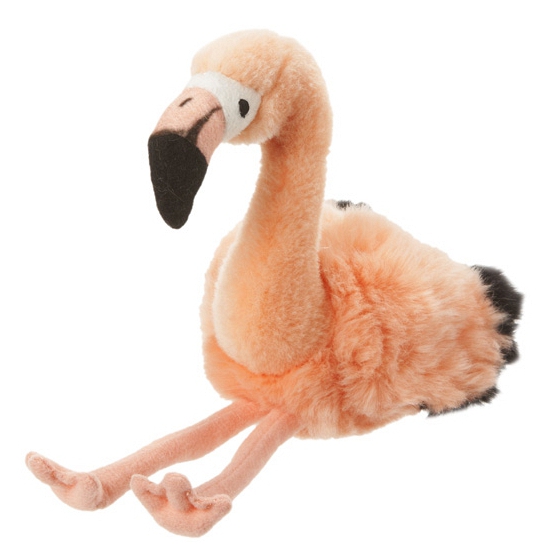 Pluche flamingo 18 cm