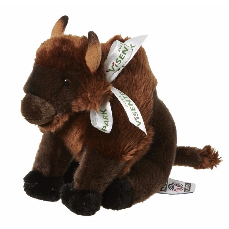 Afbeelding Pluche knuffel bizon 18 cm door Animals Giftshop