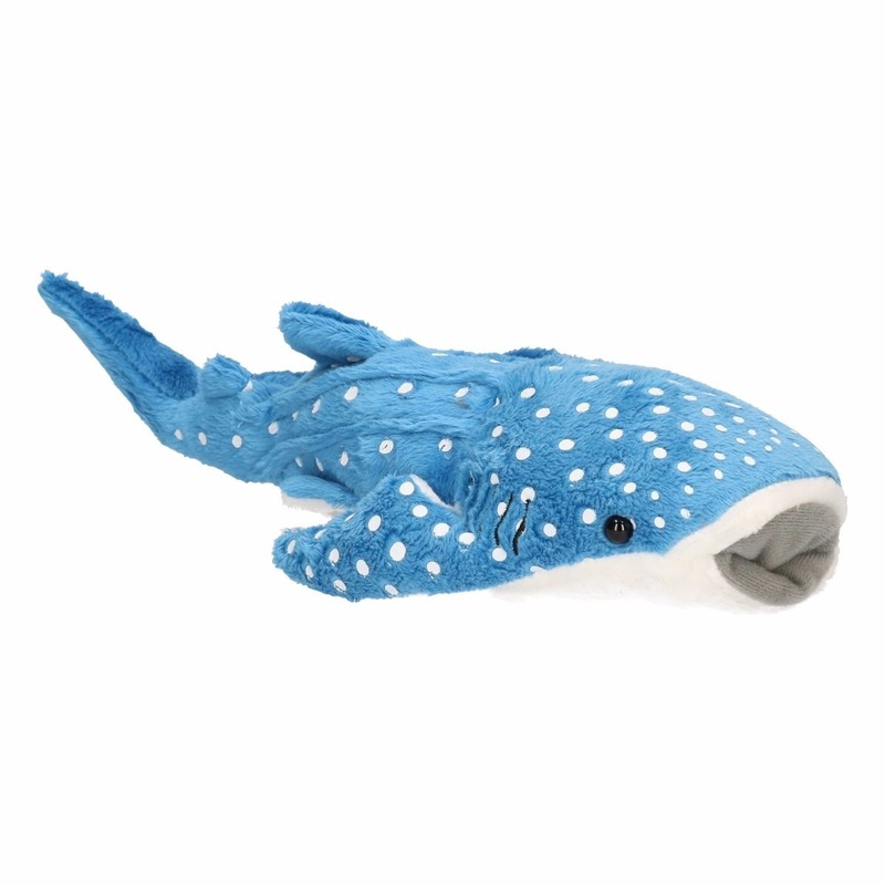 Pluche knuffel blauwe walvis haai 28 cm
