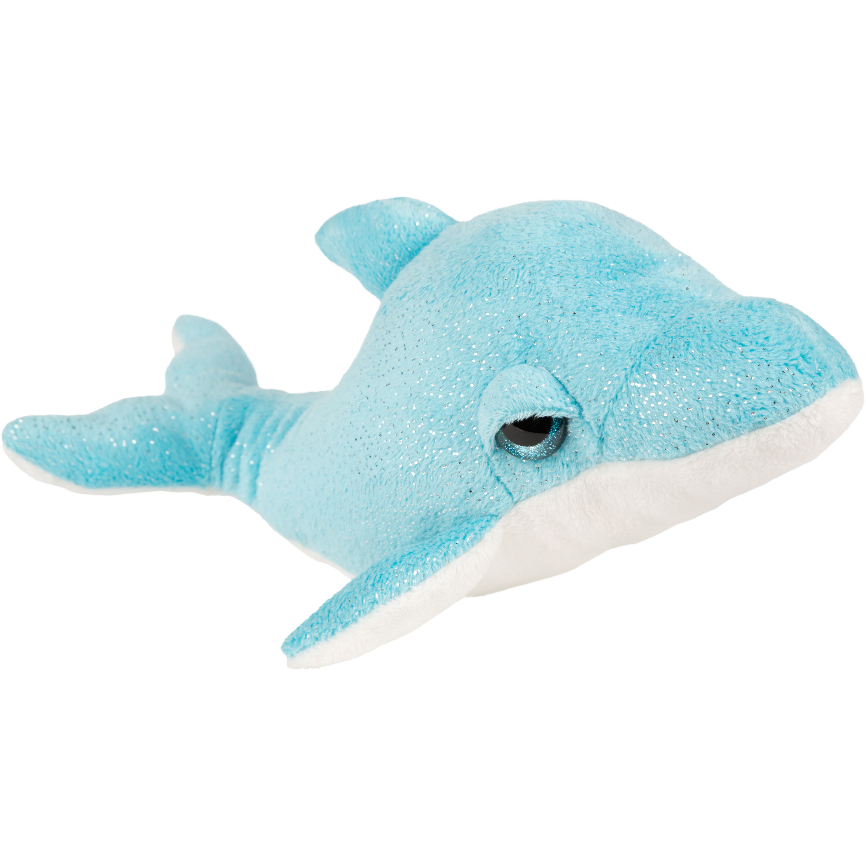 Pluche knuffel dieren dolfijn blauw-wit 29 cm