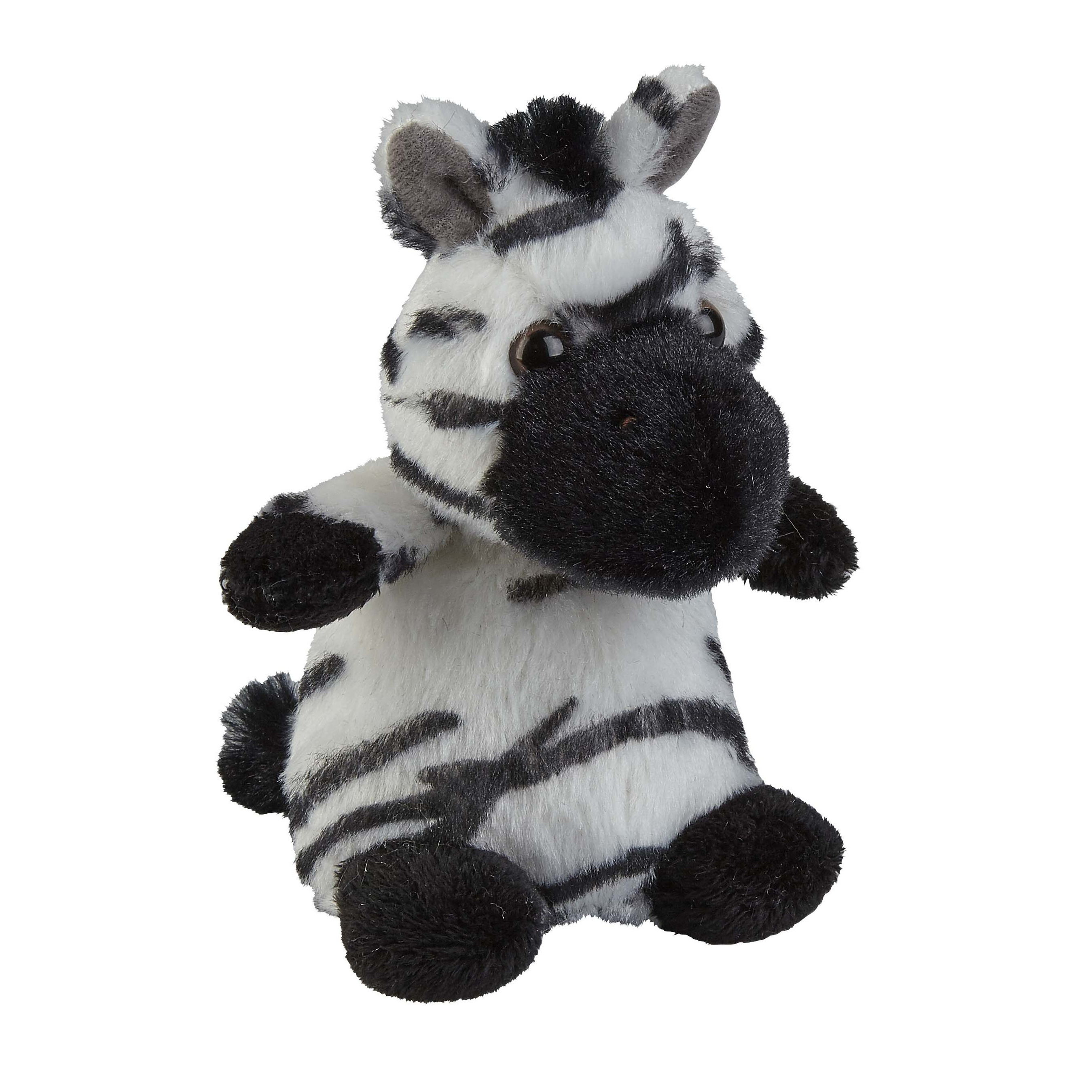 Pluche knuffel dieren Zebra 12 cm