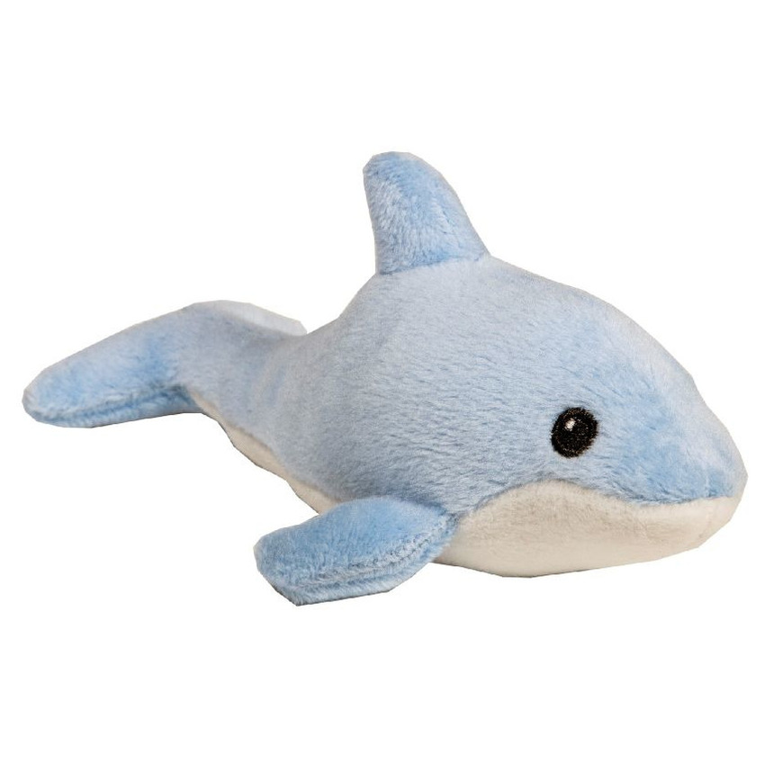 Pluche knuffel dolfijn blauw 20 cm