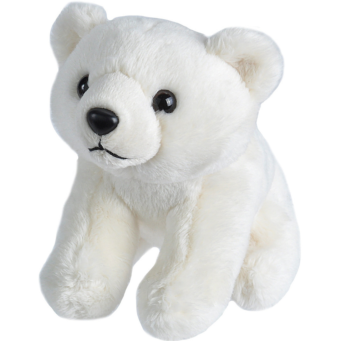 Pluche knuffel knuffeldier ijsbeer 15 cm