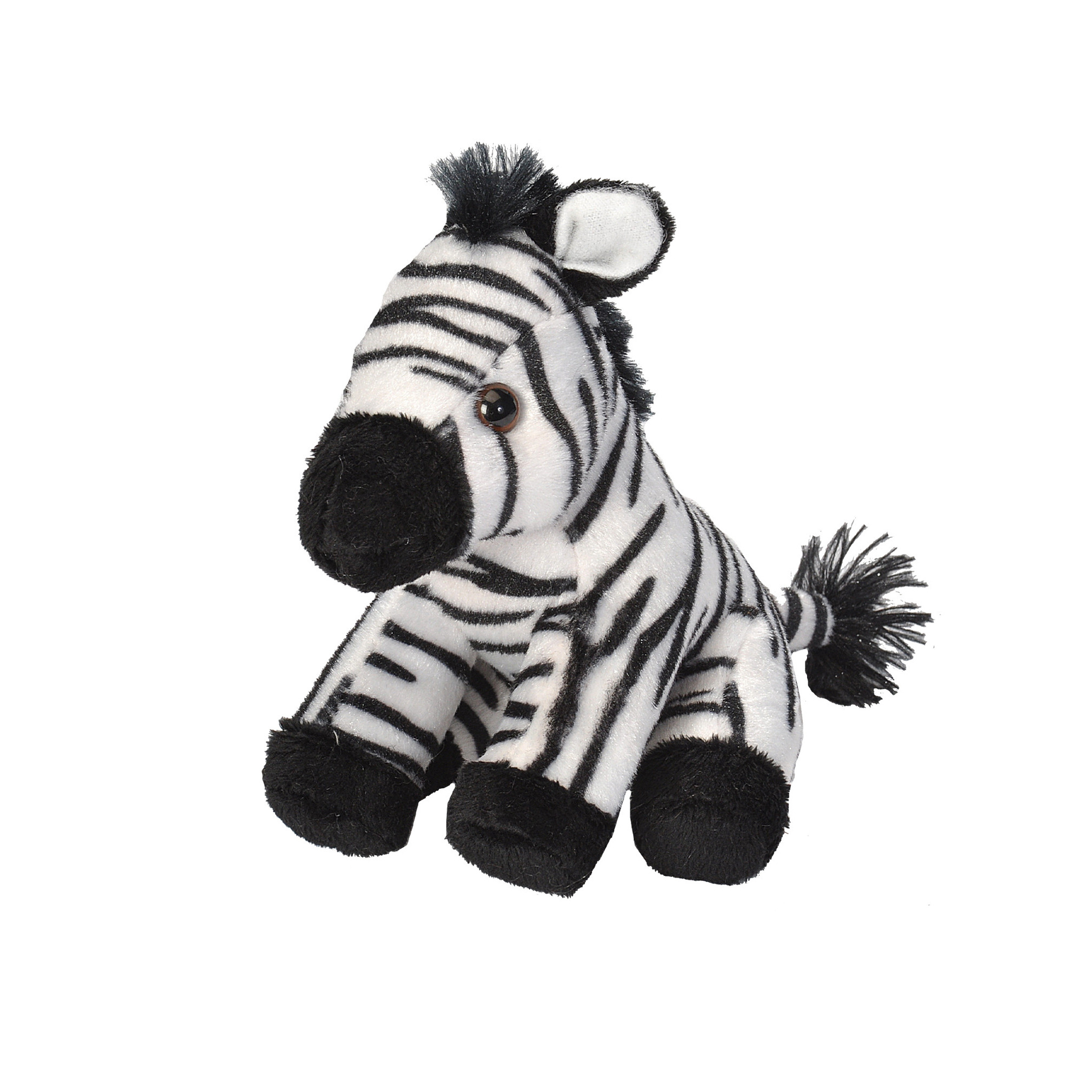 Pluche knuffel Zebra van 13 cm