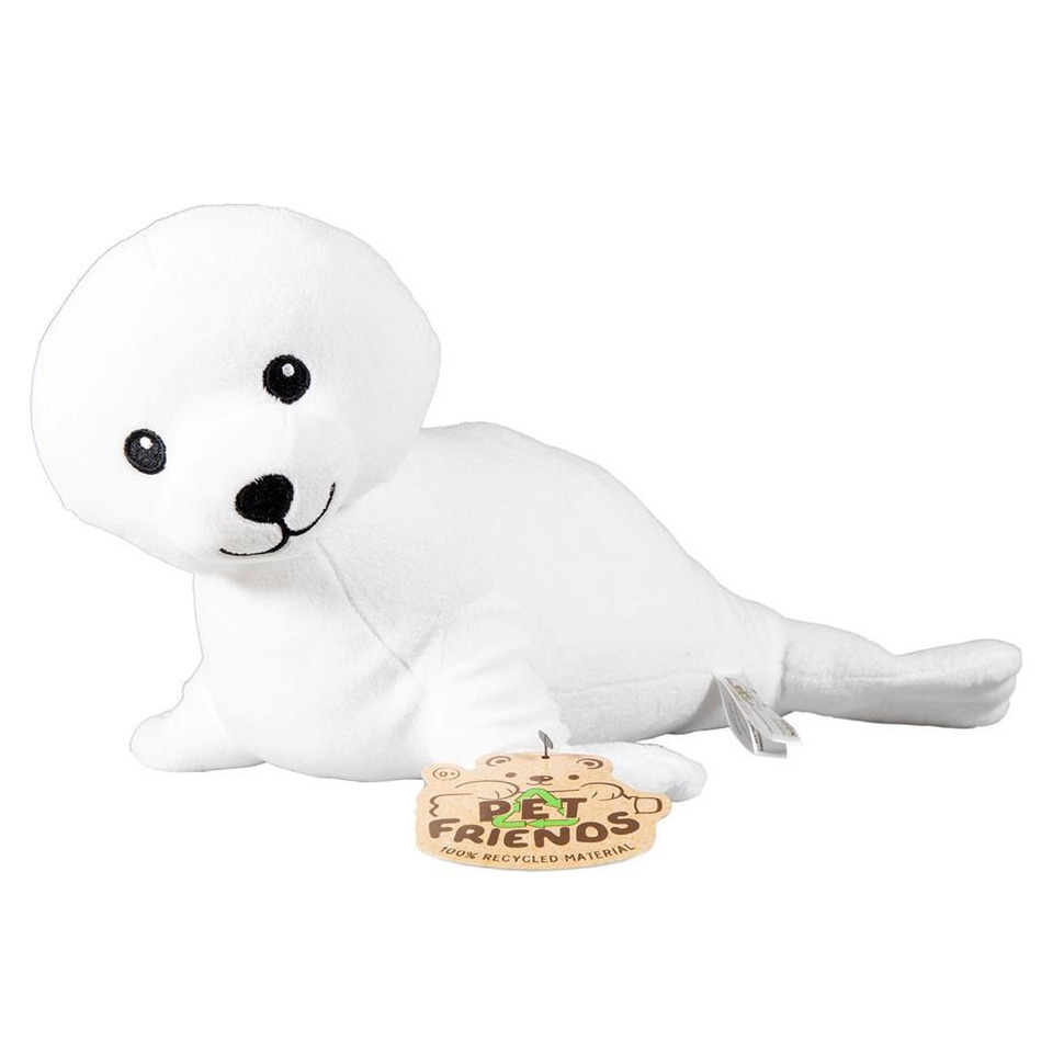 Pluche knuffel zeehond wit 40 cm