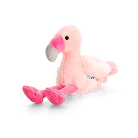 Pluche knuffeldier flamingo 14 cm