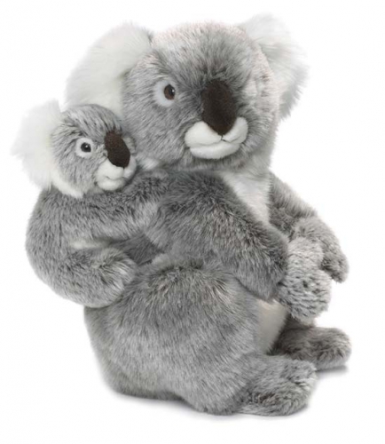 Pluche koala met baby 28 cm