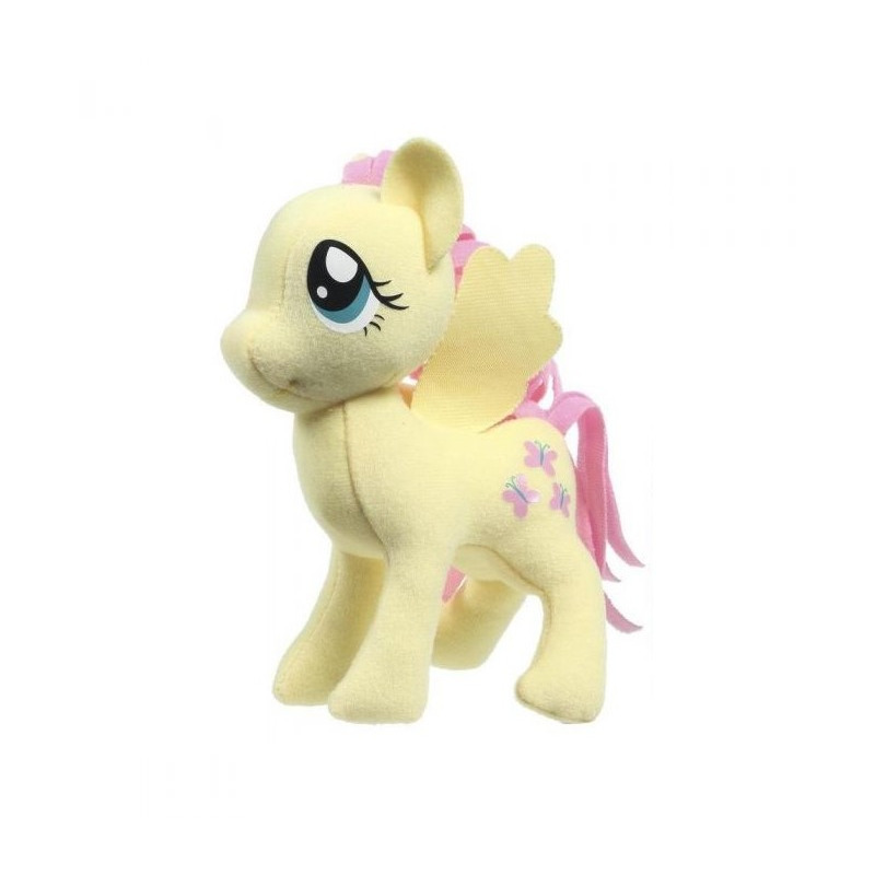 Pluche My Little Pony Fluttershy speelgoed knuffel geel 13 cm