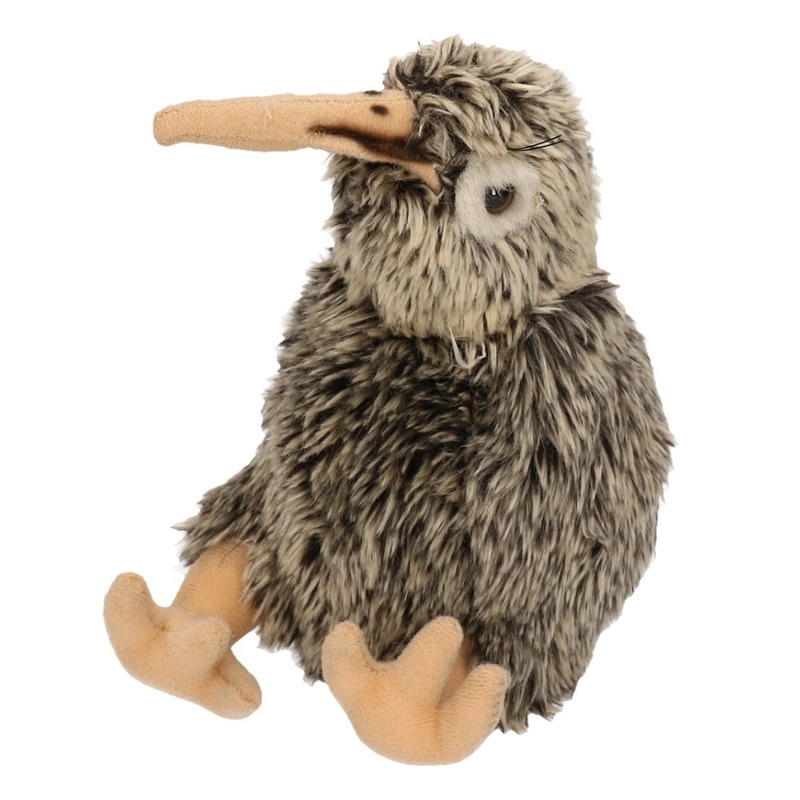 Pluche Nieuw Zeelandse kiwi vogels knuffel 20 cm