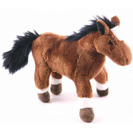 Afbeelding Pluche paardje bruin 24 cm door Animals Giftshop