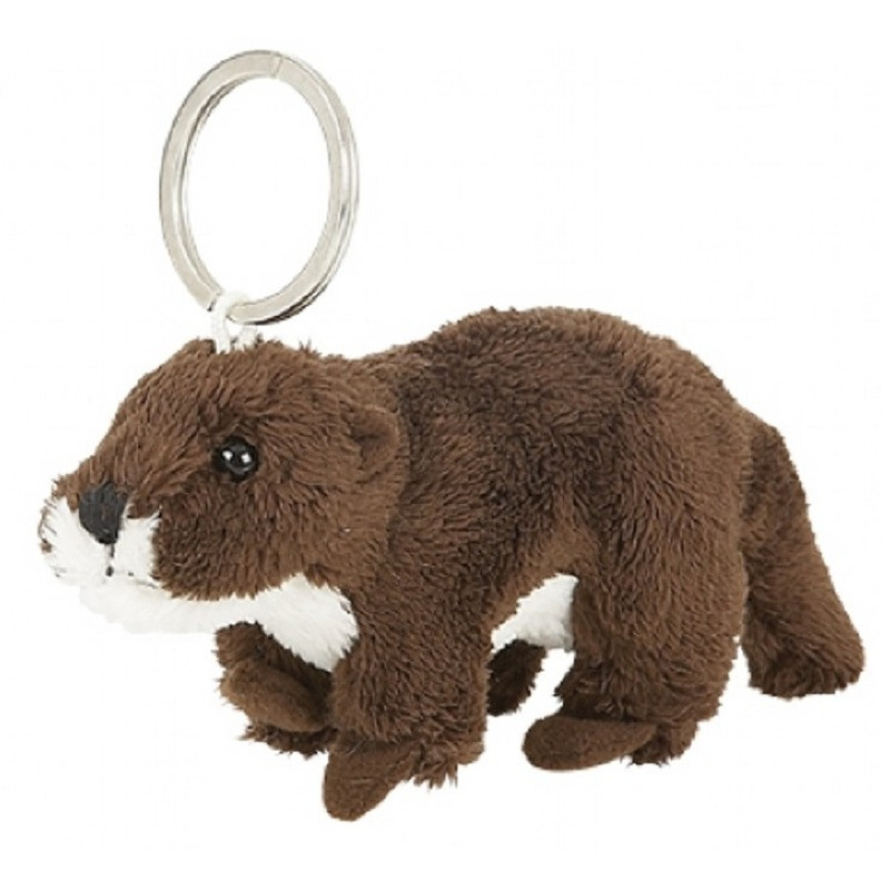 Afbeelding Pluche sleutelhanger otter knuffel speelgoed 10 cm door Animals Giftshop