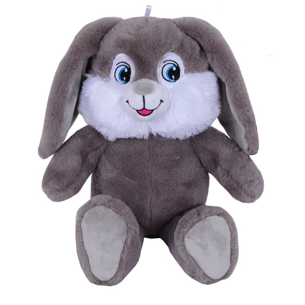 Pluche speelgoed knuffeldier Paashaas/grijs konijn van 30 cm