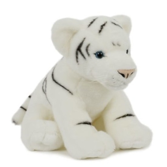 Pluche speelgoed witte tijger knuffeldier 30 cm