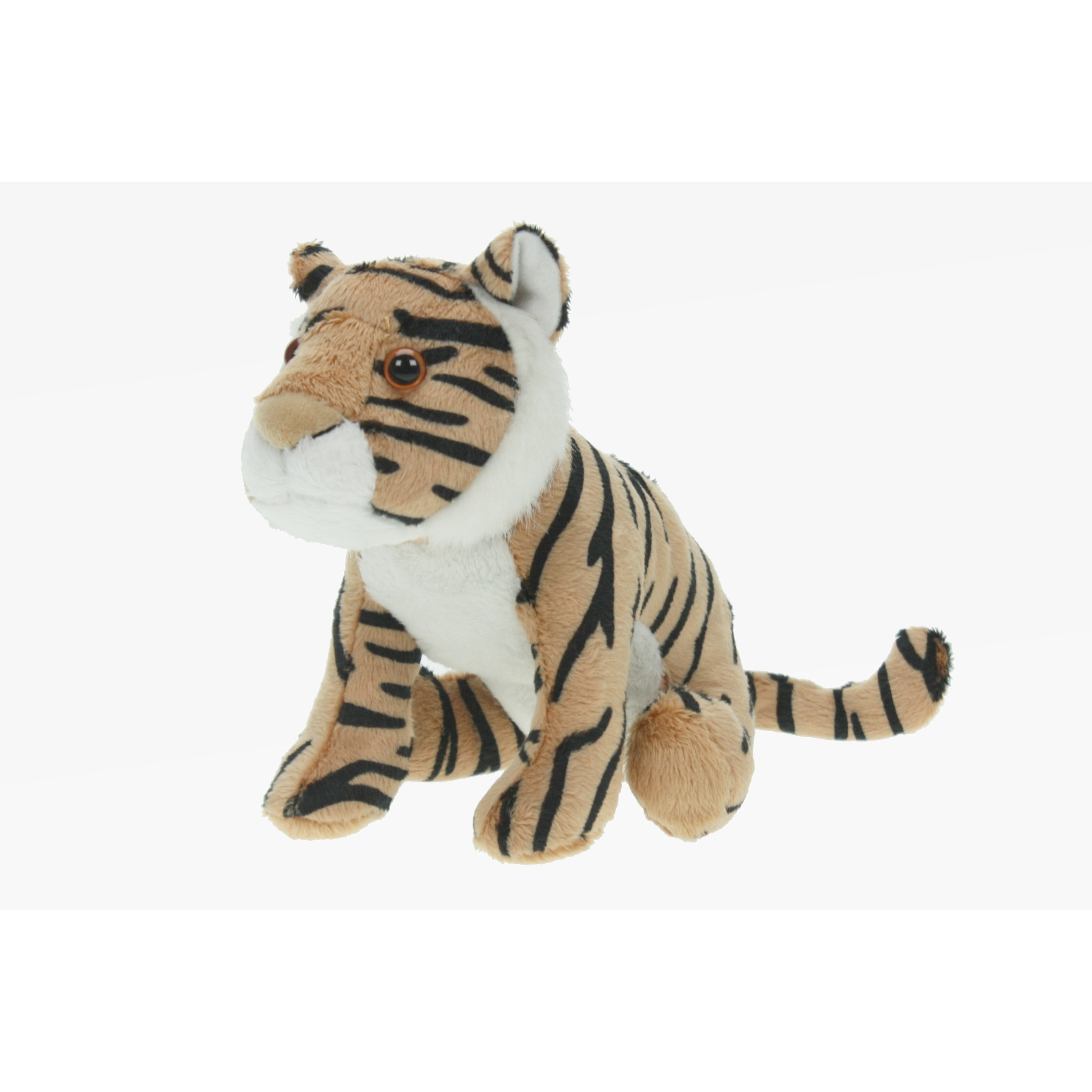 Pluche tijger knuffeldier bruin 23 cm speelgoed