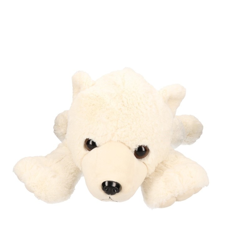Pluche witte ijsbeer knuffel 57 cm