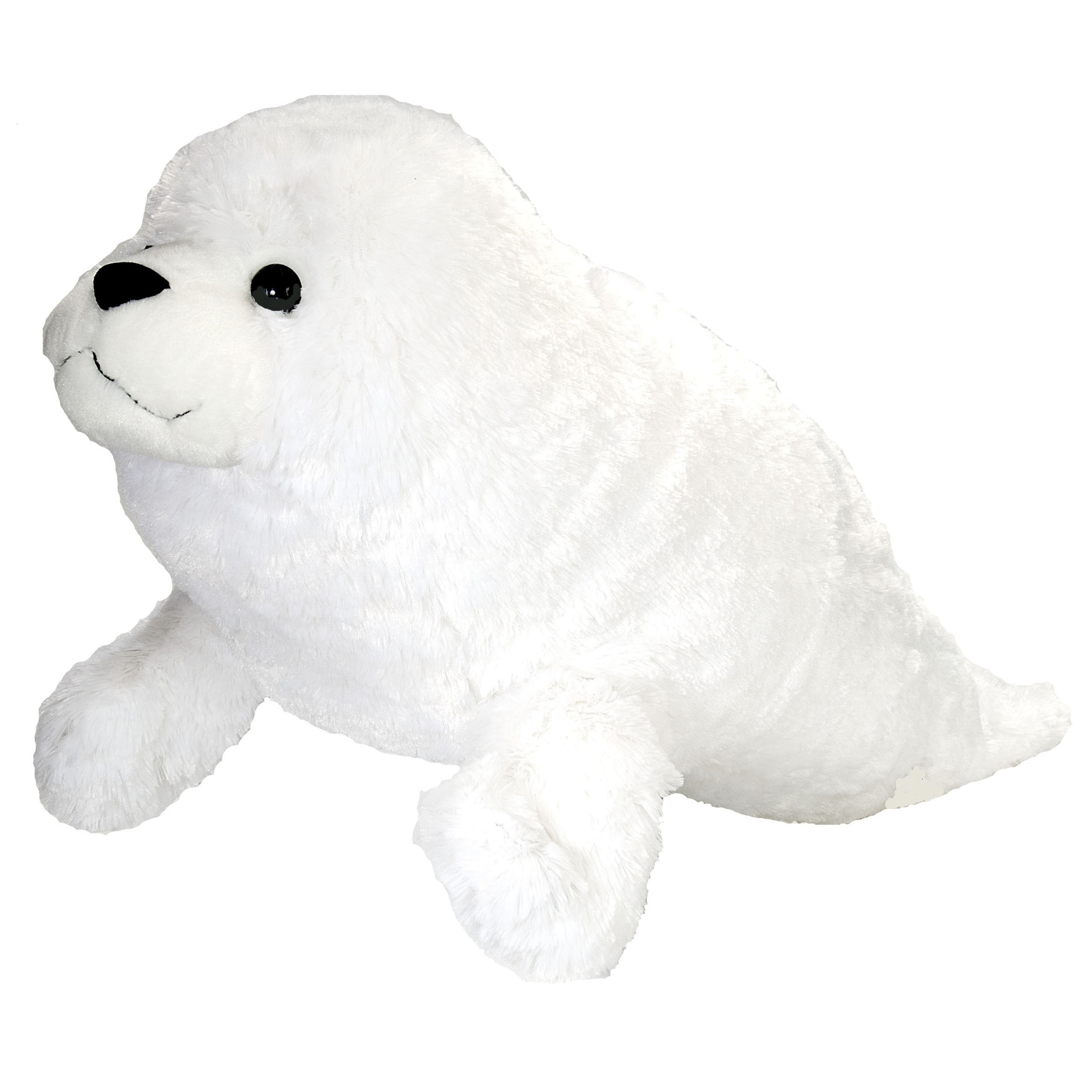 Pluche witte knuffel zeehond 76 cm