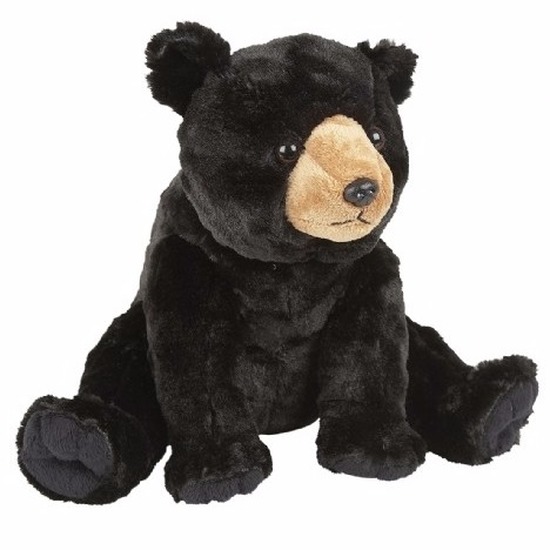 Pluche zwarte beer knuffeldier 30 cm