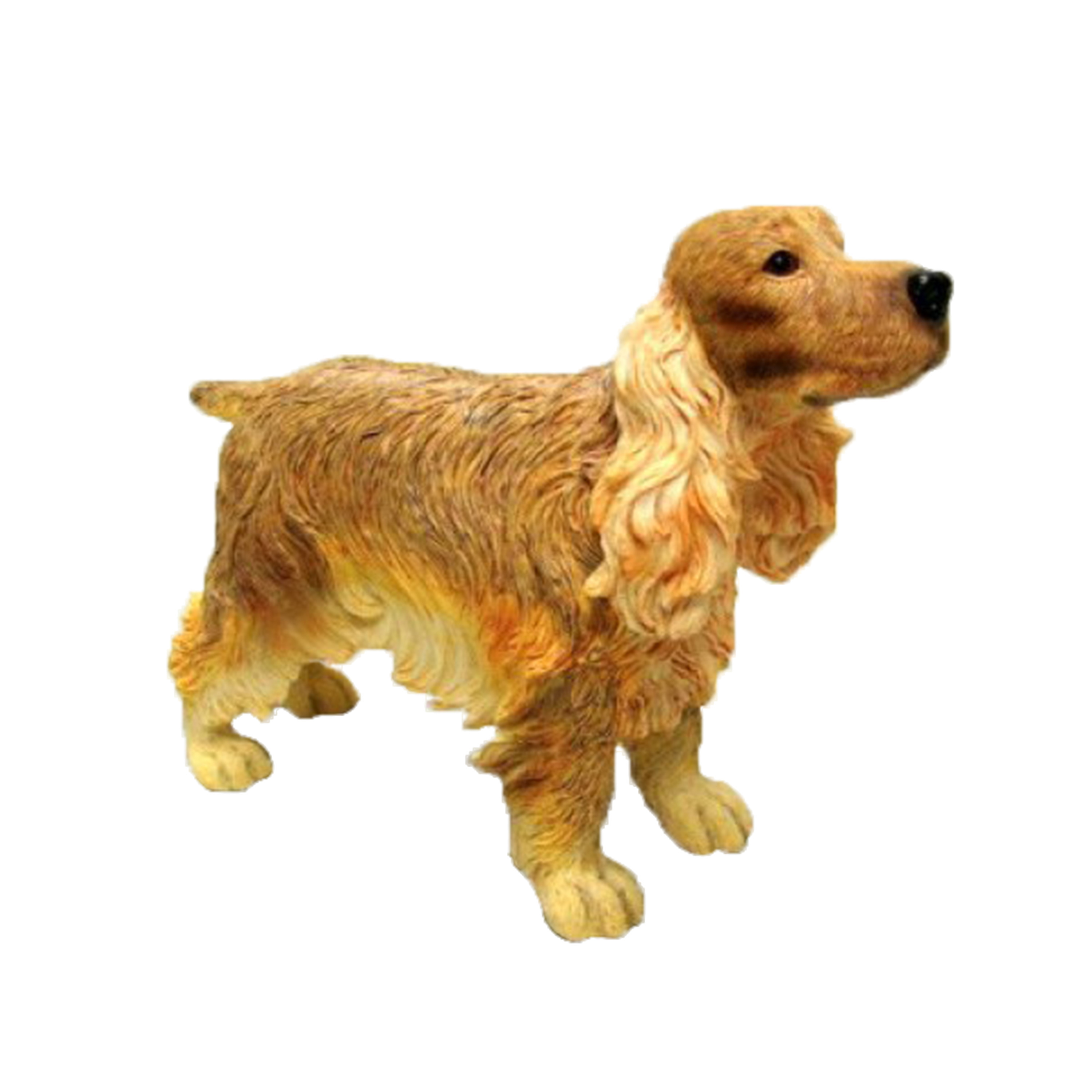 Polystone tuinbeeld Cocker spaniel hondje 15 cm