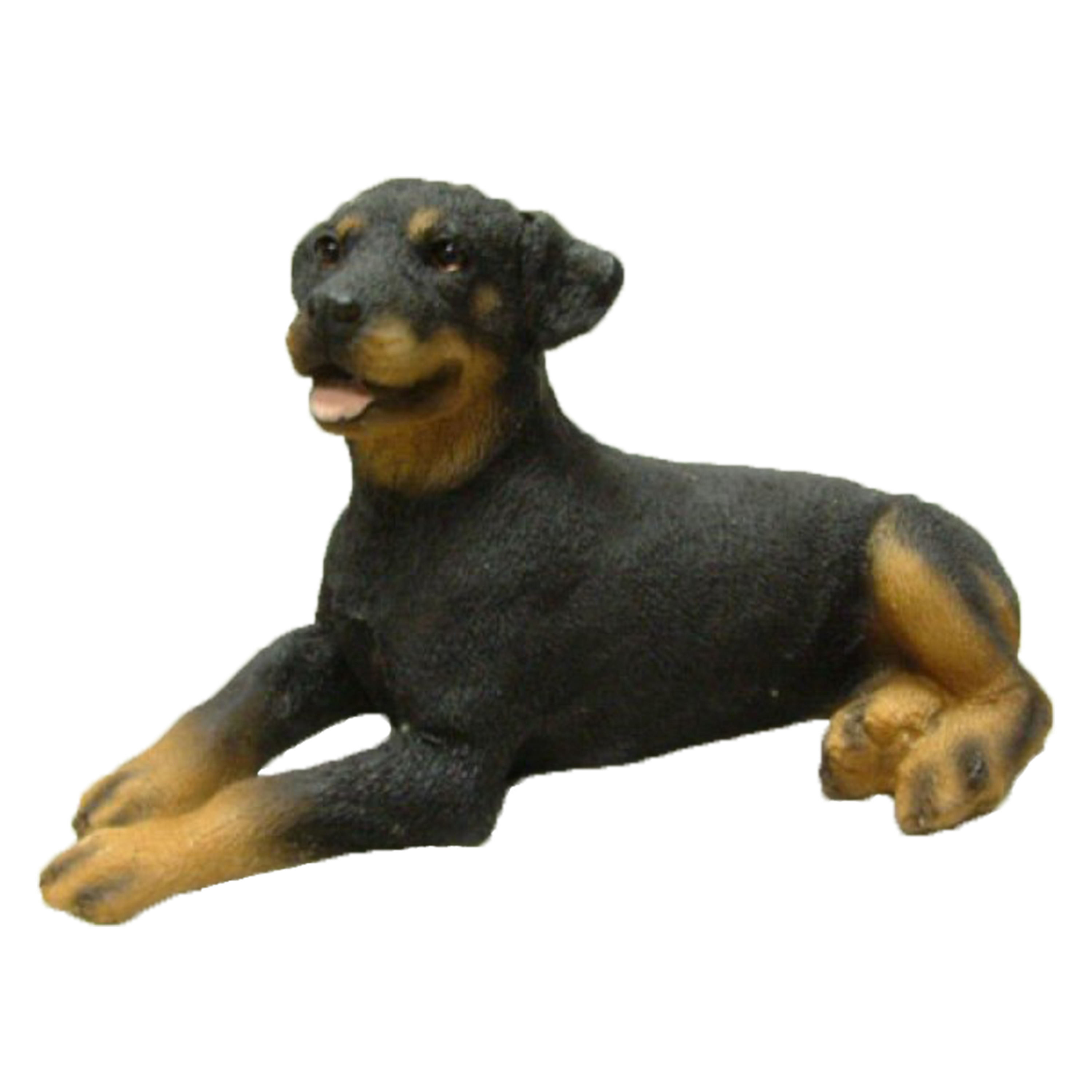 Polystone tuinbeeld Rottweiler hondje 11 cm