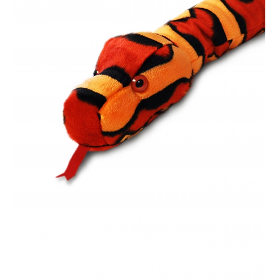 Afbeelding Rode pluche slang 200 cm door Animals Giftshop
