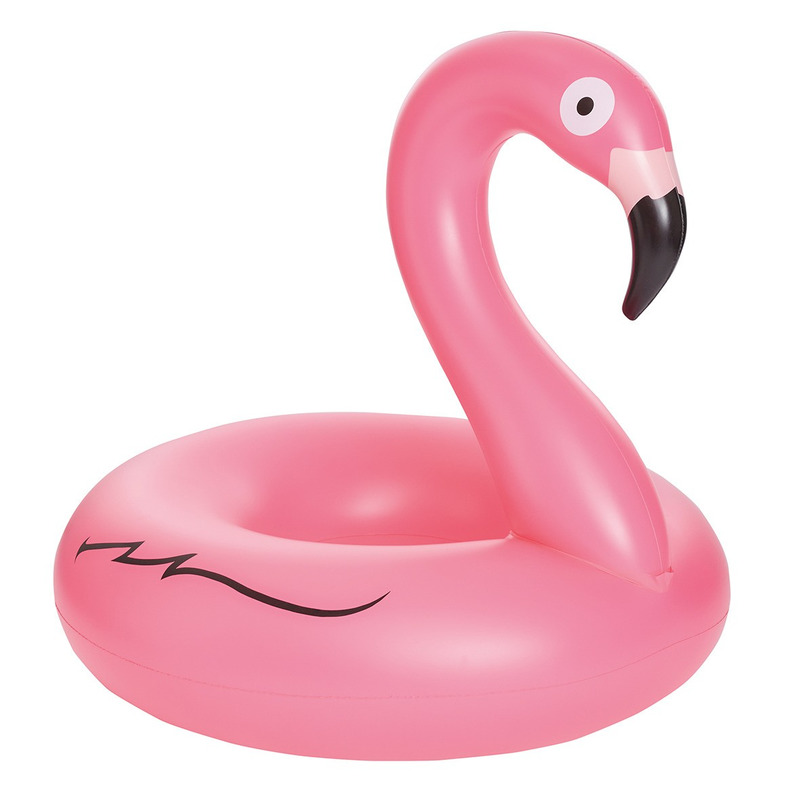 Afbeelding Roze ride-on opblaasvlot flamingo 120 cm door Animals Giftshop