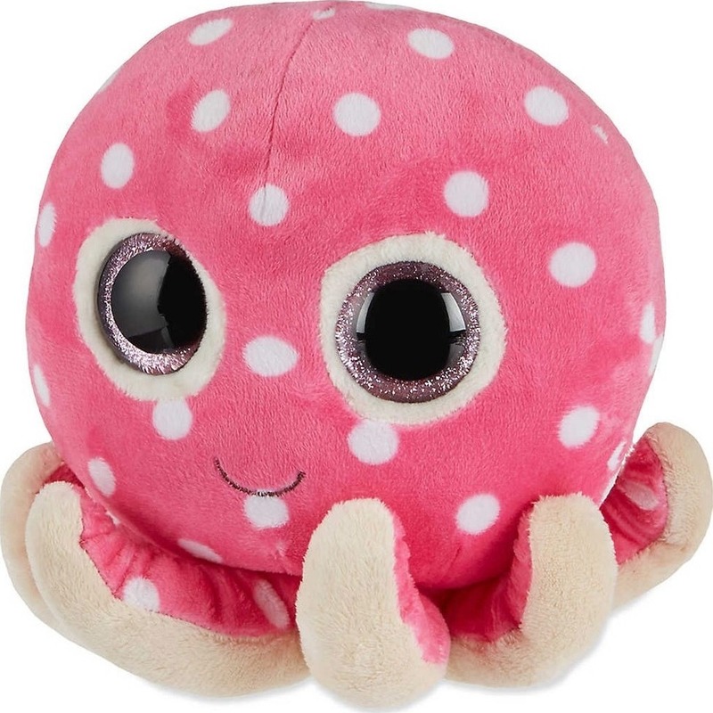 Roze Ty Beanie octopus knuffels Ollie 24 cm knuffeldieren