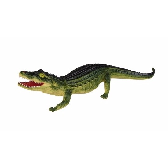 Rubberen krokodil speelfiguur 60 cm