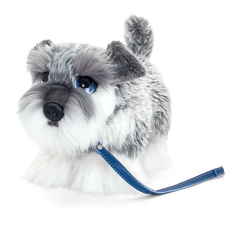 Afbeelding Schnauzer honden knuffeldier grijs/wit 30 cm door Animals Giftshop