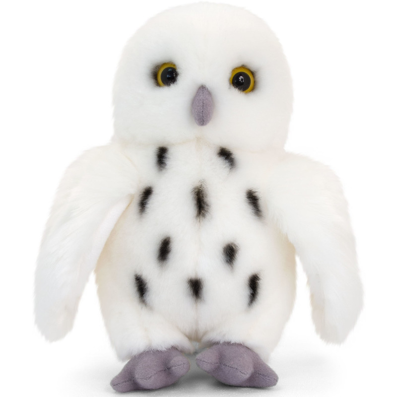 Sneeuwuil wit knuffelvogel 18 cm