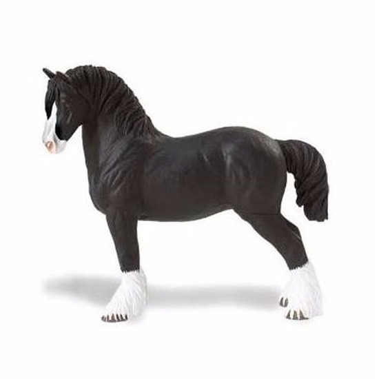 Speelgoed nep Shire paard hengst 12 cm