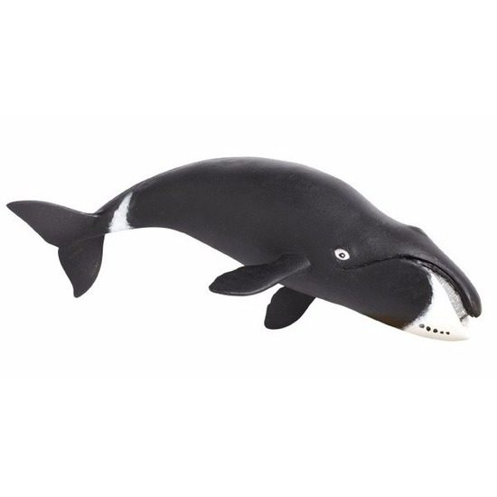 Speelgoed nep walvis zwart/wit 21 cm