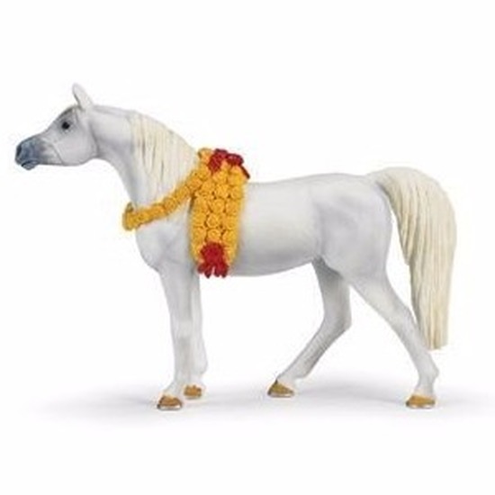 Speelgoed nep wit paard Arabieren merrie 14 cm