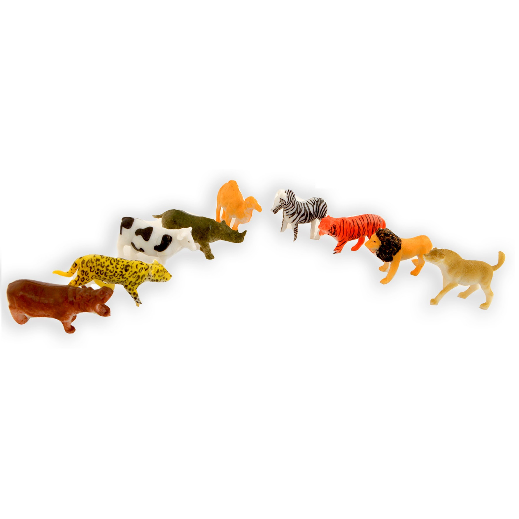 Speelgoed set wilde dieren 9-delig 6 cm voor kinderen