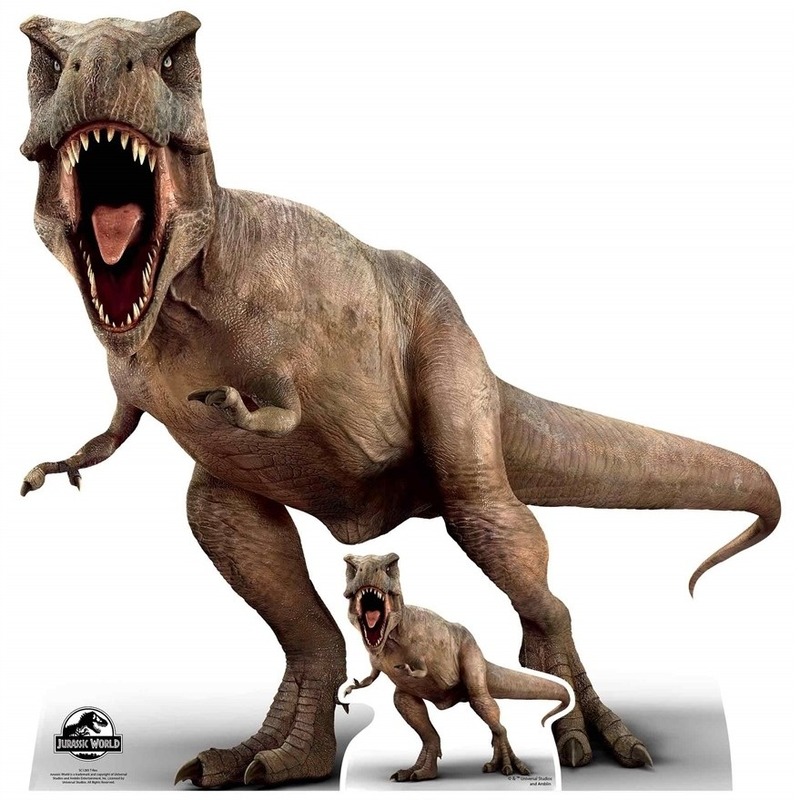 Afbeelding Star cut-out foto bord Jurassic World T-Rex 100 x 98 cm door Animals Giftshop