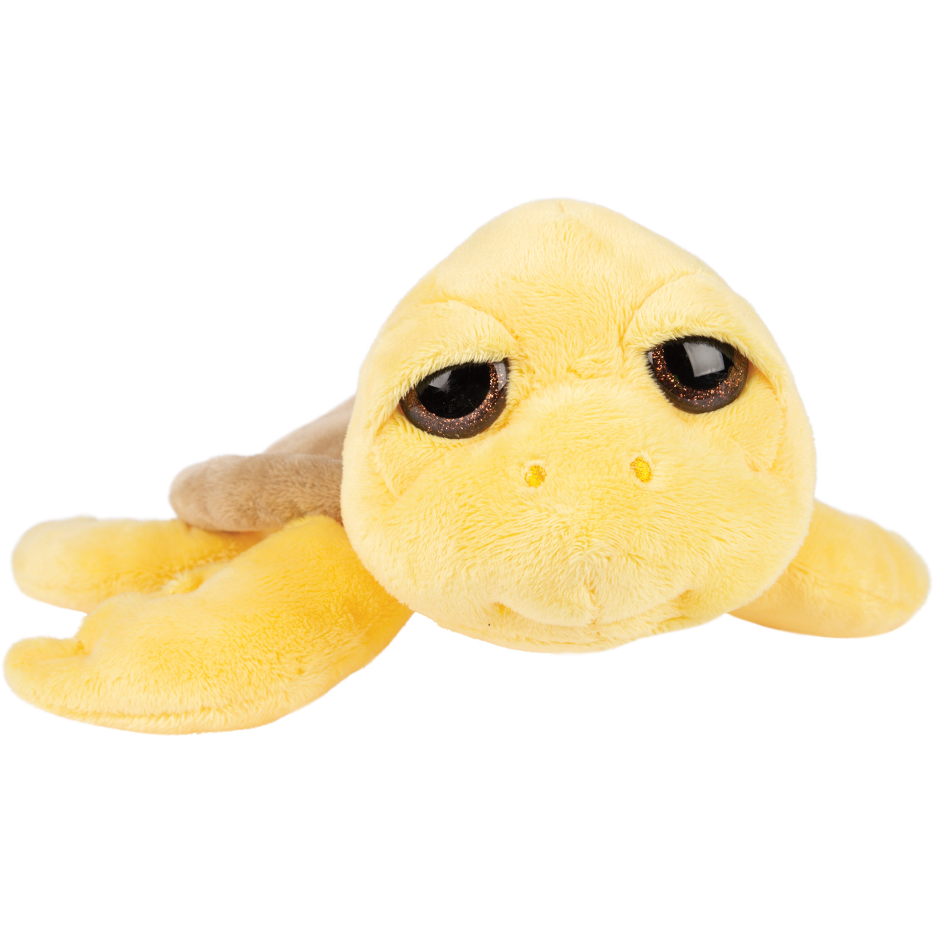 Suki Gifts pluche zeeschildpad Jules knuffeldier - cute eyes - geel - 24 cm