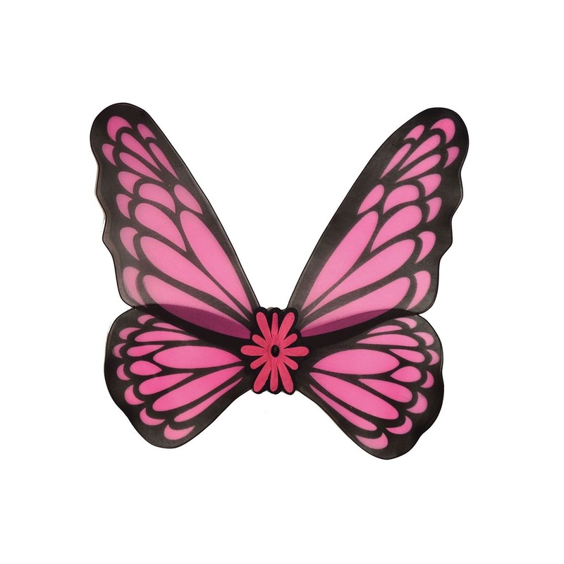 Verkleed vleugels vlinder roze volwassenen
