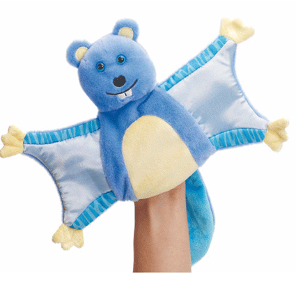 Afbeelding Vliegende eekhoorn blauwe handpop door Animals Giftshop