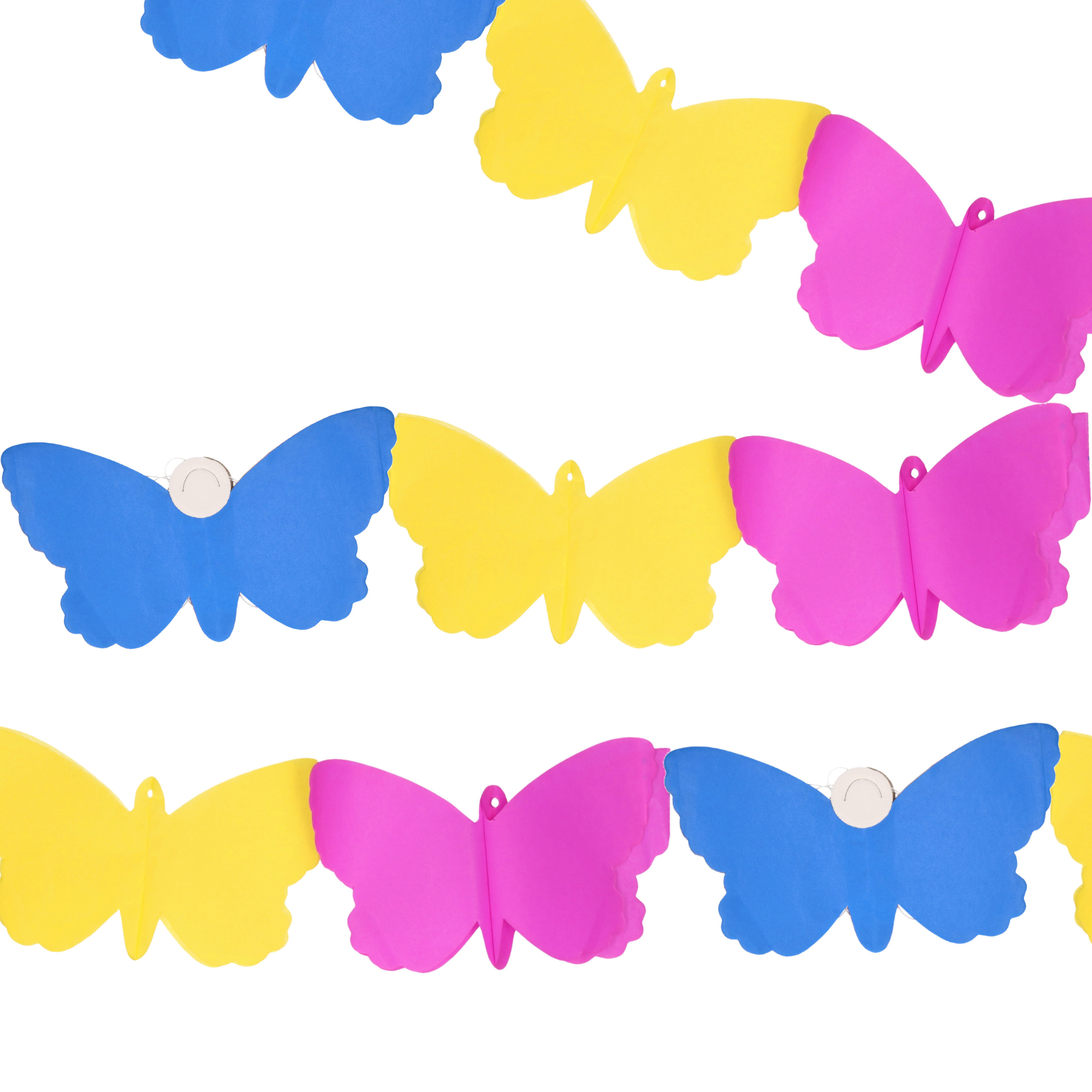 Vlinder dieren voorjaar thema slinger 400 cm van papier