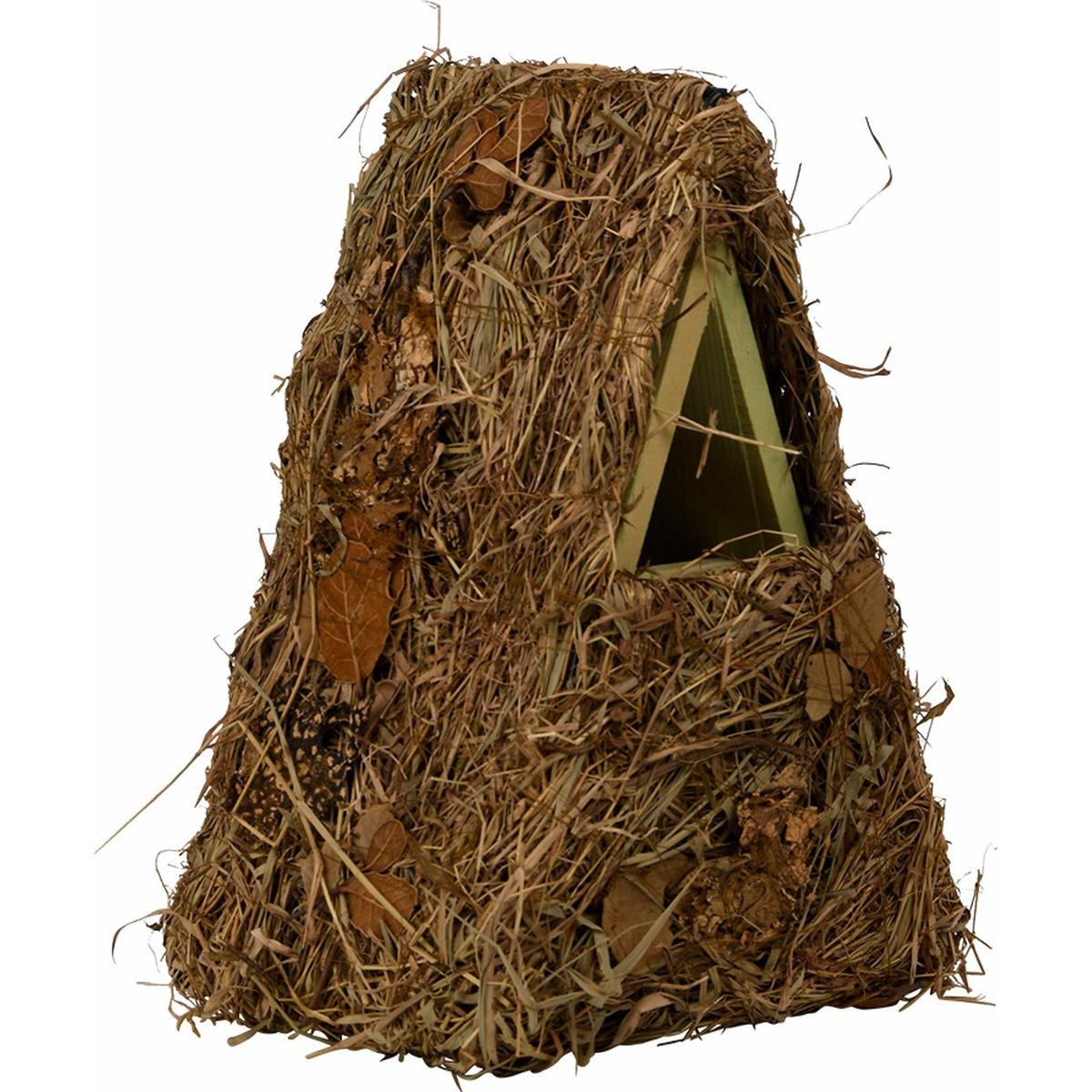 Vogelhuis-nestkast groene takjes en mos 24 cm