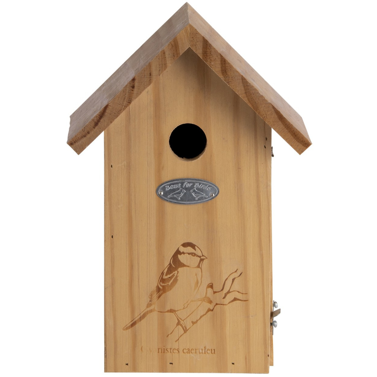 Afbeelding Vogelhuisje/nestkastje pimpelmees met silhouet 26 cm door Animals Giftshop