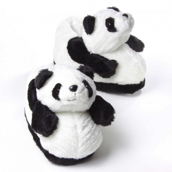 Volwassenen dieren pantoffels panda
