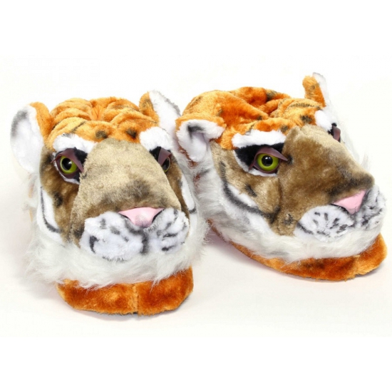 Volwassenen dieren pantoffels tijger