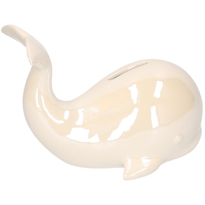 Afbeelding Walvis spaarpot voor kinderen wit 18 cm door Animals Giftshop