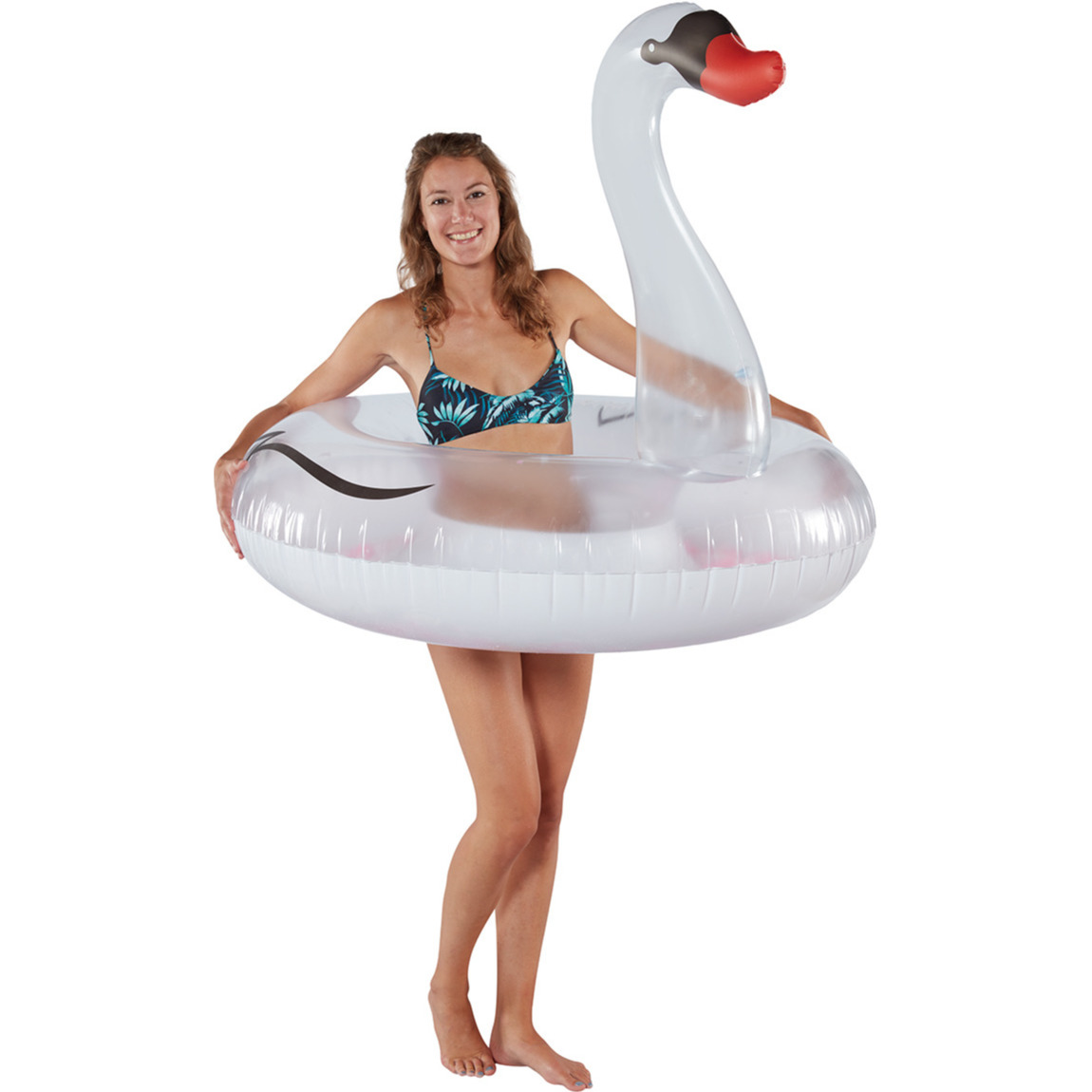 Waterspeelgoed witte zwanen zwemband/zwemring 120 cm voor jongens/meisjes/kinderen en dames/heren/volwassenen