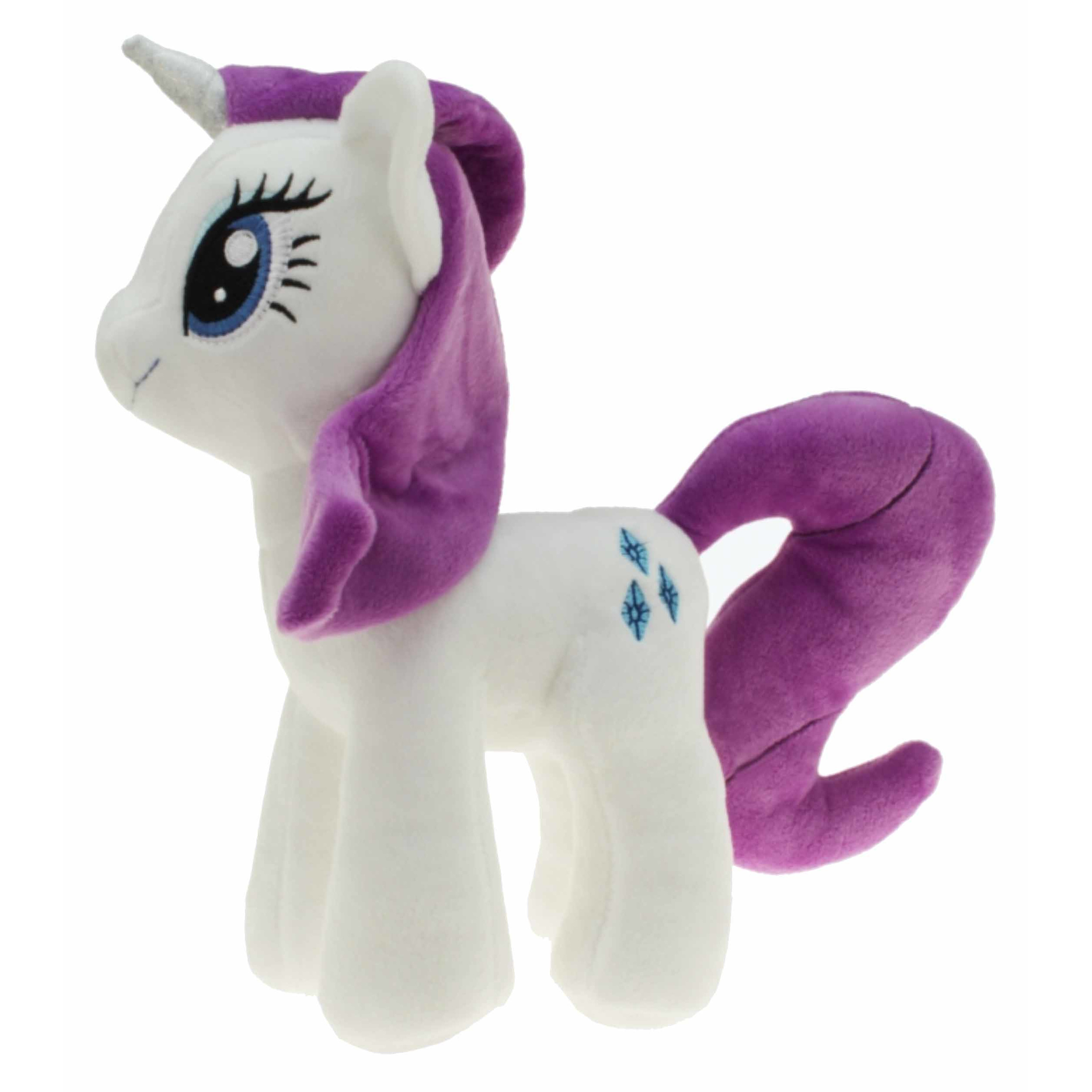 Wit/paarse My Little Pony knuffels Rarity 27 cm knuffeldieren
