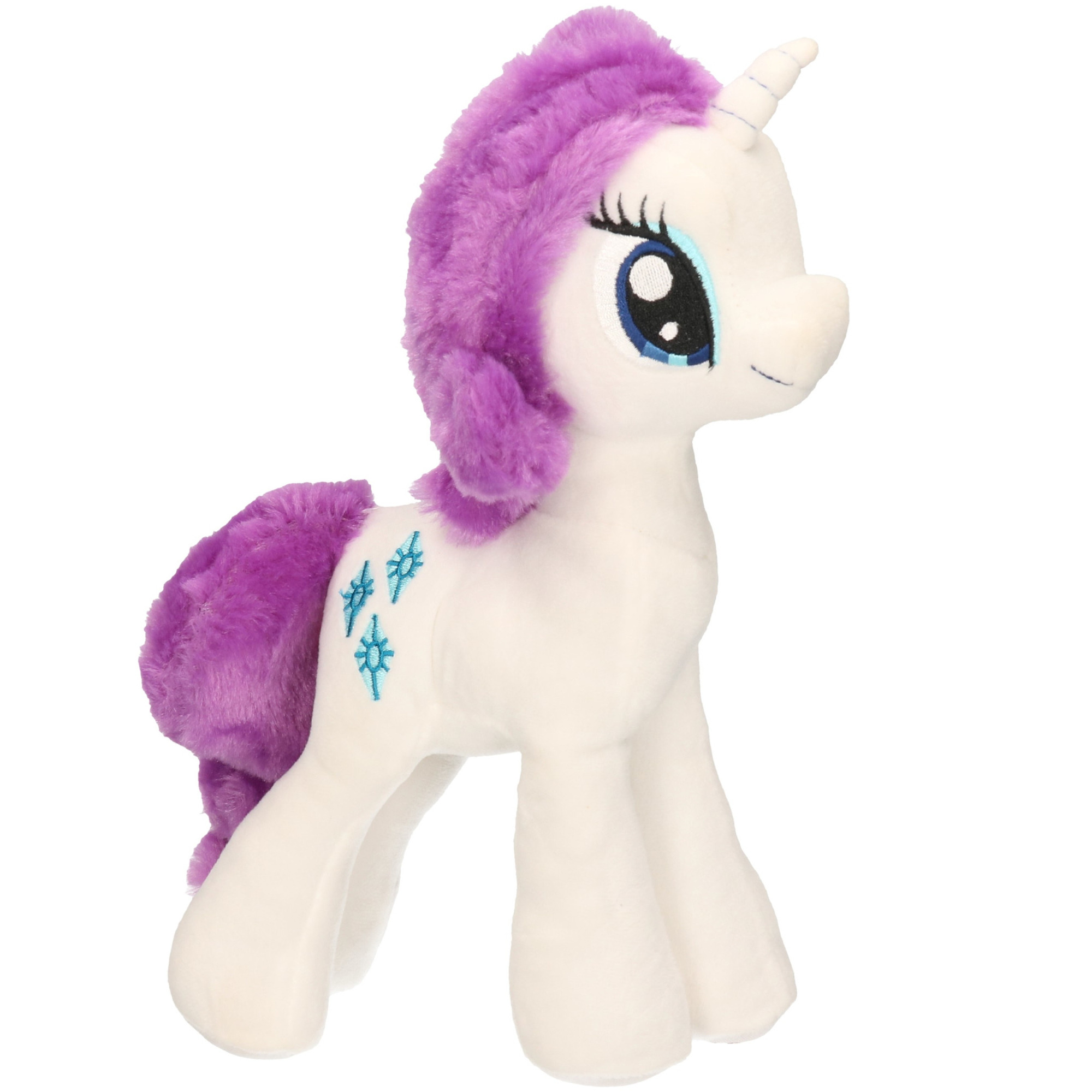 Wit/paarse My Little Pony knuffels Rarity 30 cm knuffeldieren
