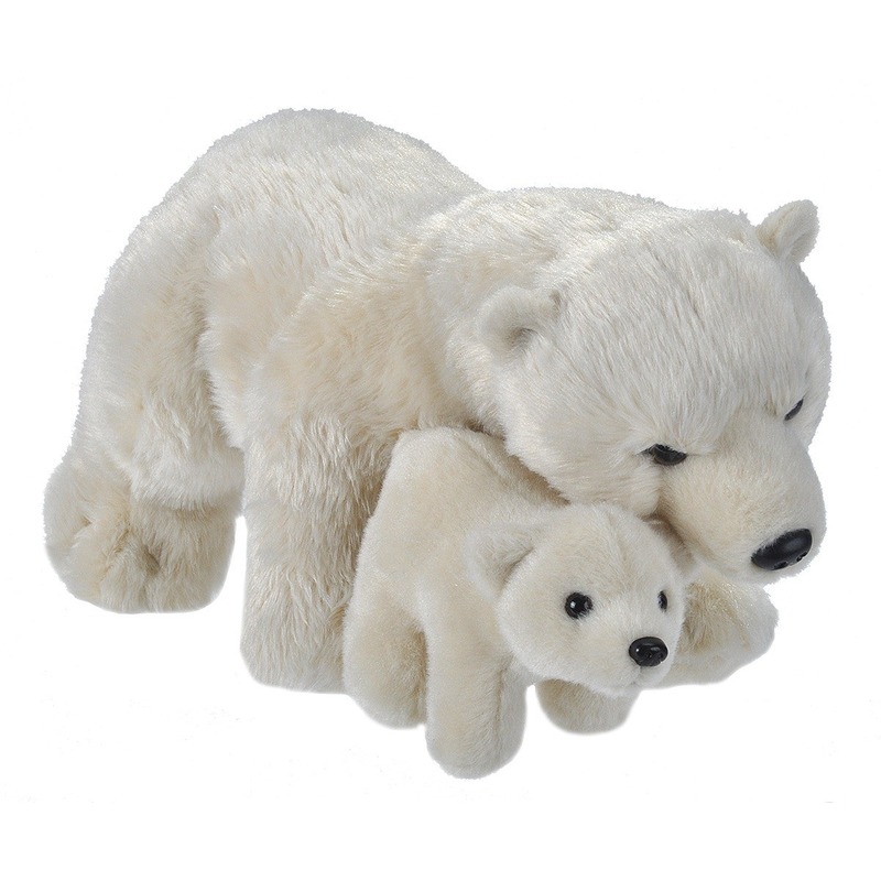 Witte ijsberen knuffels 38 cm knuffeldieren