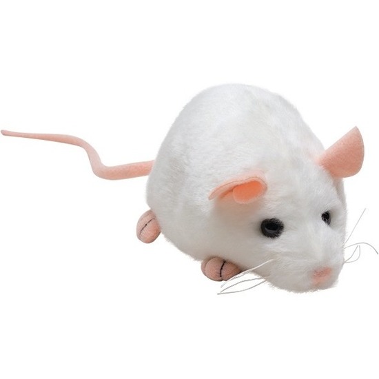 Witte muis knaagdieren knuffels 30 cm knuffeldieren